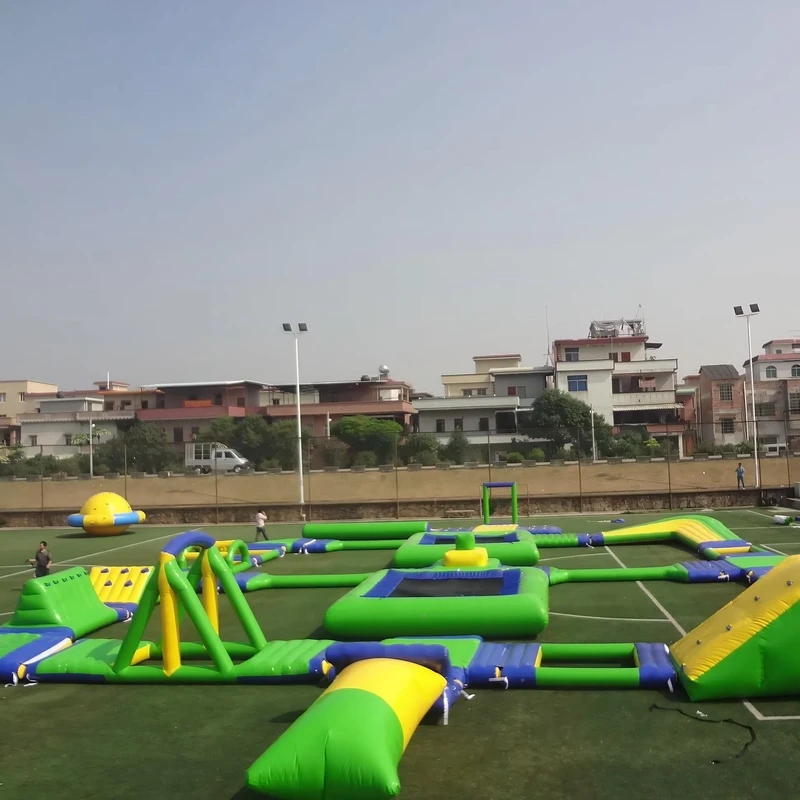 Gioco Gonfiabile a Isola Galleggiante in PVC per Parco Acquatico all'Aperto