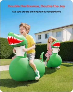 Juguete inflable de dinosaurio grande, diseño unisex, capacidad de 250 lbs