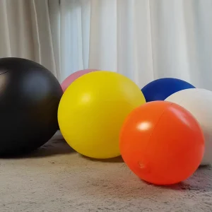 PVC Macaron Color Balloons Inflatable Hollow Balls Transparent Balls Beach Balls for Parent child Interaction