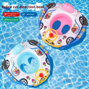 PVC Material Baby Underarm Lifebuoy Ring Children’s Inflatable Swimming Ring Car Boat Steering Wheel Design