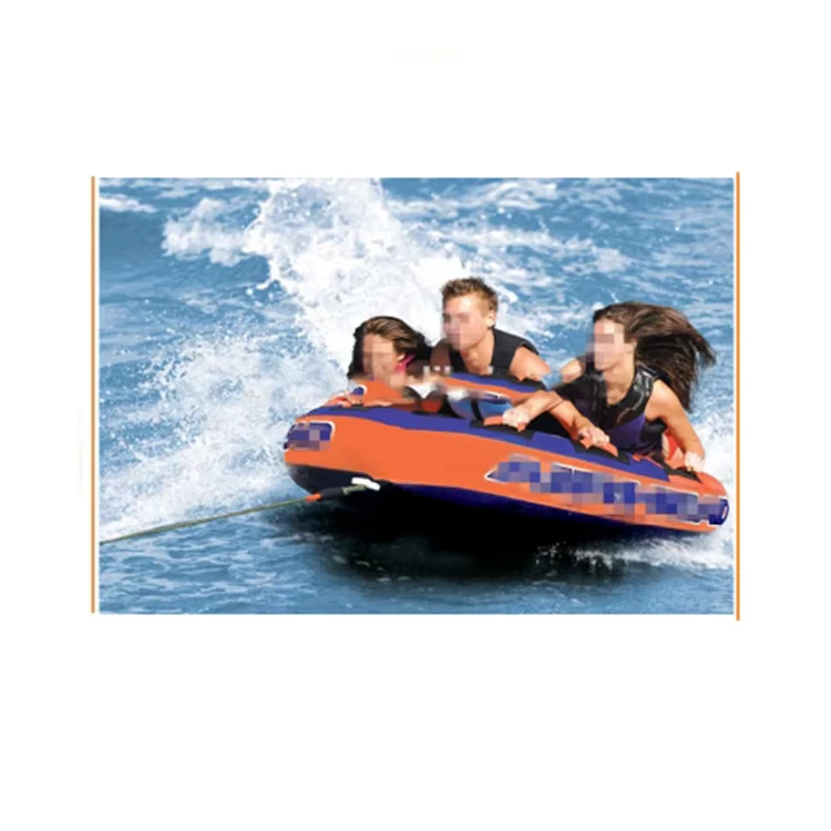 PVC Nylon Aufblasbares Wasser-Towable Tube für 3 Personen
