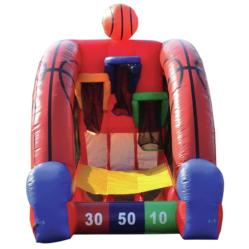 PVC Buiten Opblaasbaar Basketbal en Rugby Schietspel voor Gezinnen en Teams Carnaval Sport Speeltuin