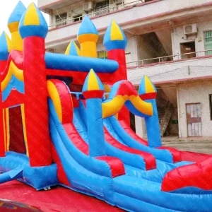 PVC Outdoor Inflatable Bouncer Castle Slide Combo Commercial Bounce House Slide