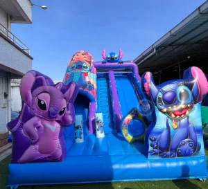 PVC Outdoor Inflatable Bouncer Slides Commercial Wet Dry Combo Kids Jumper Slide