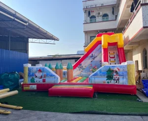 PVC Playground Inflatable Bounce House Bouncy Castle with Water Slide Commercial