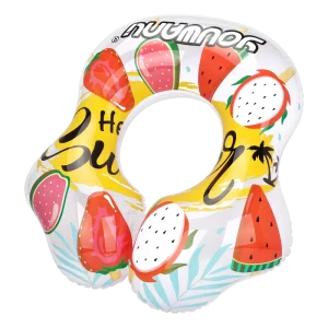 PVC Zwembad Float Opblaasbare Zwemring voor Volwassenen met Fruitprint voor Zwembadfeestdecoratie