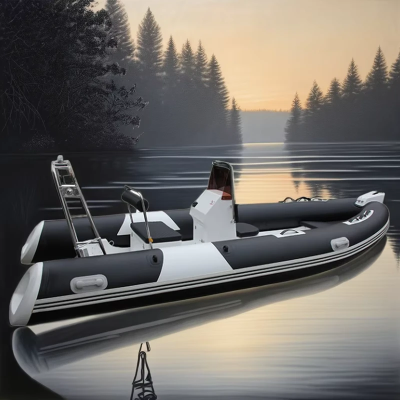 PVC Rib Boat for Fishing 480 Fiberglass and Water Sports Features New Design Inflatable Boat