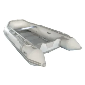 Dinghy deportivo inflable de PVC, barco rígido plegable para pesca a la venta con motor fuera de borda