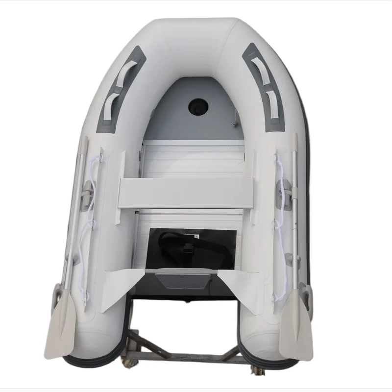 Gommone gonfiabile per pesca in PVC con pagaia pronto per la spedizione, zattera gonfiabile