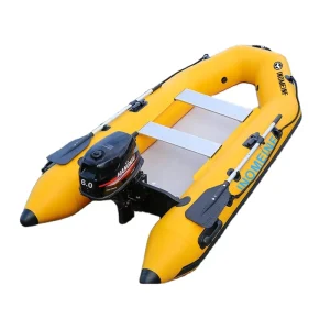 PVC Rowing Boats Kayaks Size 2m 3m 4m Inflatable Fishing Boat With Outboard Motor