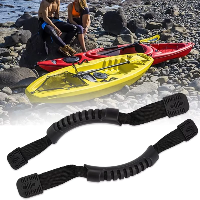 Cabo de Puxar de 1 Polegada de Largura e 11 Polegadas de Comprimento com Alça de Webbing de PVC para Caiaque, Surf e Barco Inflável