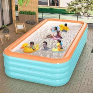 PVC Swimming Pool Eco friendly Rectangle Outdoor