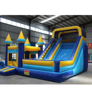 PVC Tarpaulin Custom Made Inflatable Castle Inflatable Slide With Blower Rainbow Modular Modern Customized Logo Unisex