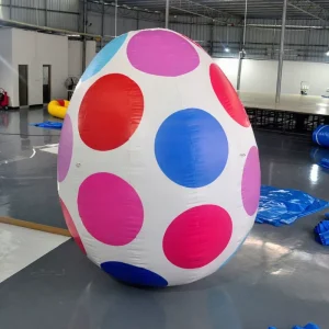 Globo de Forma de Huevo de Pascua Inflable Gigante de Lona de PVC para Decoración de Festivales