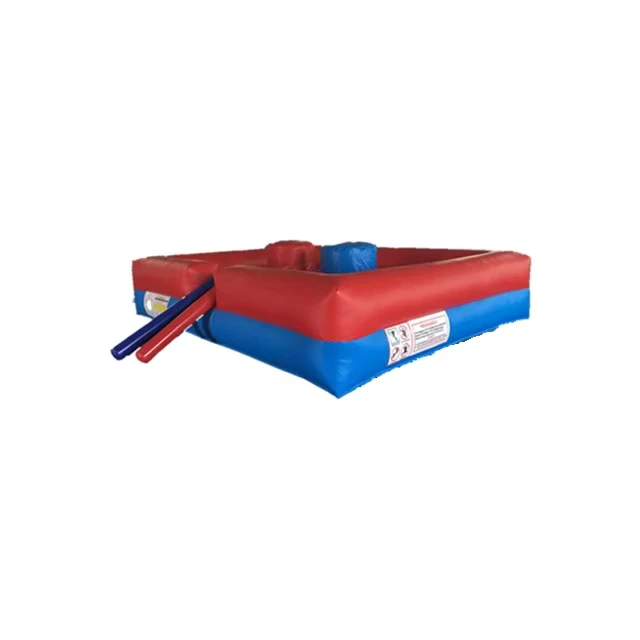 Permainan Olahraga Gladiator Joust Inflatable PVC Luar Ruangan untuk Dewasa Ukuran Kustomisasi Penggunaan Komersial