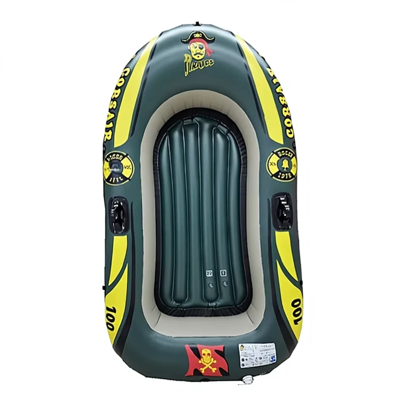 PVC Thickened Wear Resistant Inflatable Boat 2 3 4 Person Fishing & Kayaking Assault Boat Air Cushion