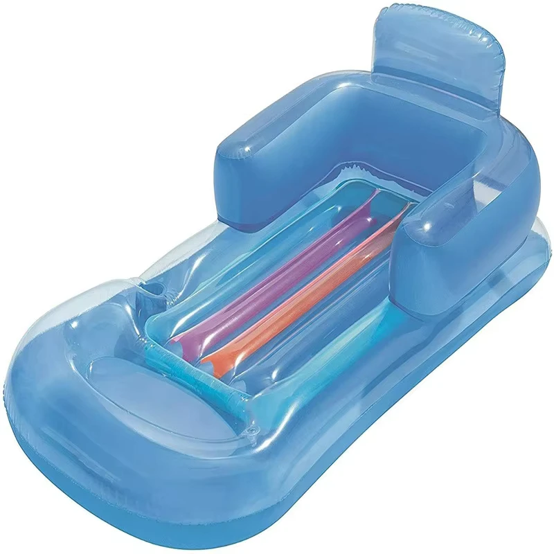 PVC-Wasser-Schwimmsofa mit Becherhalter, aufblasbares Schwimmbett für Wasserparks