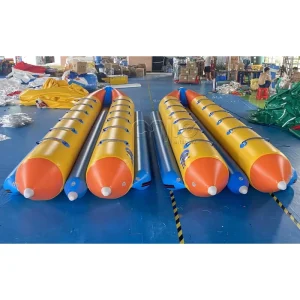 Permainan Air PVC, Perahu Pisang Inflatable untuk 4-12 Orang