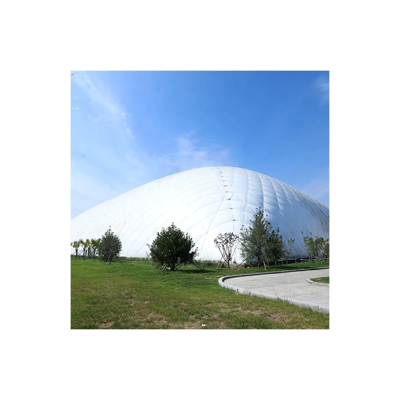 PVDF/PVF-Material Luftaufgeblasene Architekturmembran Fußball-Dom