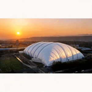 PVDF Dak Luchtkoepel Gym Canopy Opblaasbare Luchtsteunstructuren Dome PVC Dek Indoor Stadion Tent