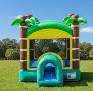 Palm Tree 13x13ft Inflatable Bounce House Jumping Castle Party Equipment Rentals 3 Year Warranty 500 Capacity