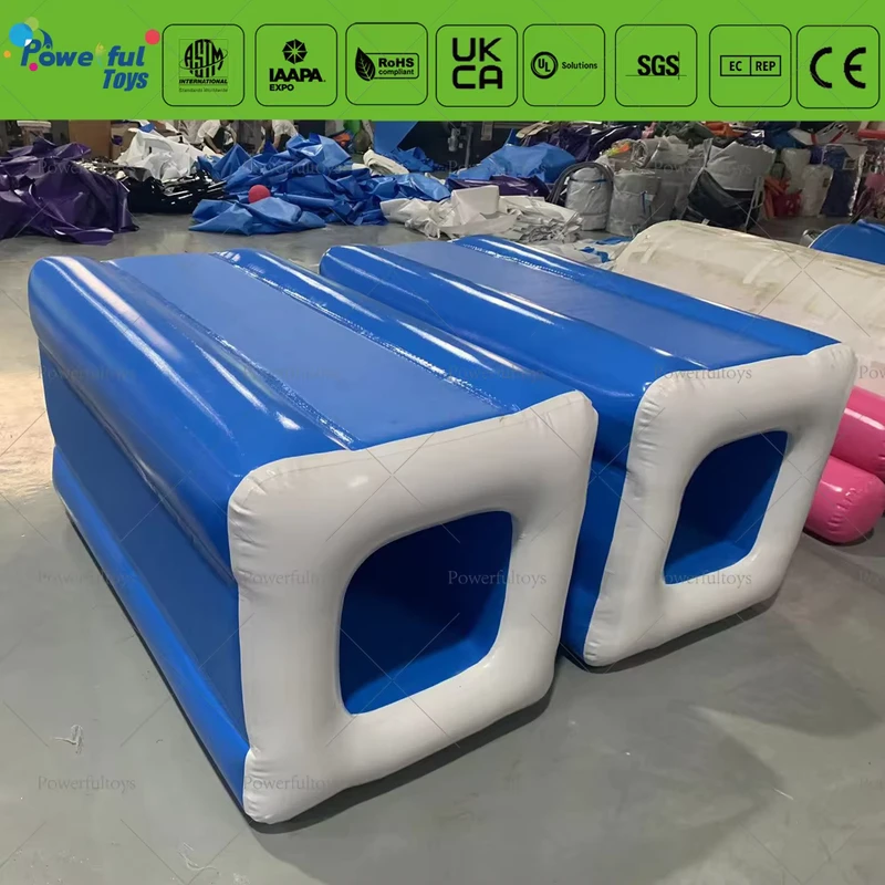 Parkour Air Track Tumble Gymnastics Inflatable Sport Tunnel Obstacle Inflatable Air Block for Trampoline Park