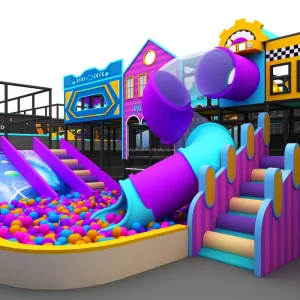 Parque Interior Infantil Customized Indoor Soft Play Playground For Children With Ball Pool Slides Trampoline