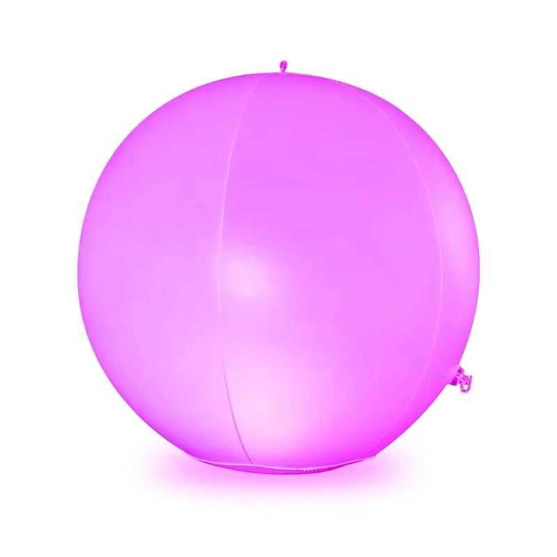 Acessórios para Festas, Bola de Praia LED Brilhante com Controlo Remoto, Brinquedo de Piscina LED Luminosa, Bolas de Praia Infláveis