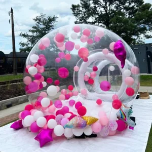 Tenda Inflável de Bolhas para Festas - Tenda Inflável de Bolhas de Luxo com Balão