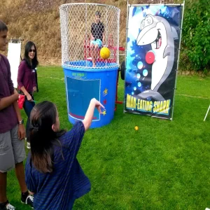 Jogo de Carnaval para Festas - Tanque de Água Insuflável para Dunker - Jogos Desportivos Insufláveis Dunker