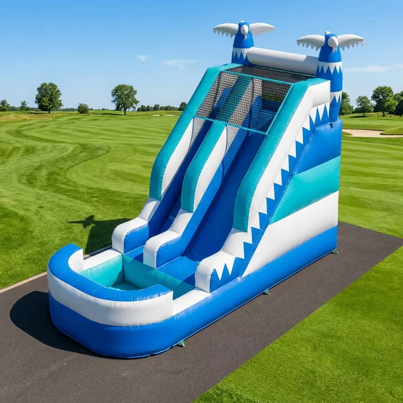Party Commercial Backyard Inflatable Jumping Water Park Slide for Kids Fun