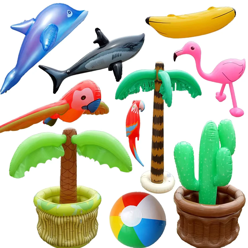 Party Decoration Inflatable Toys Accessories PVC Bananas Flamingo Parrot Seagull
