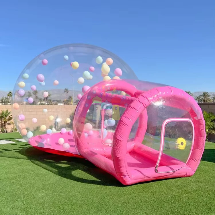 Peralatan Pesta Bulle Gonflables Tenda Inflatable Jernih Rumah Balon Dome untuk Anak-anak