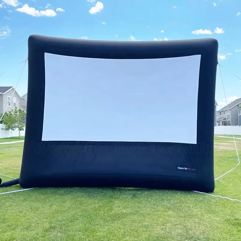 Écran de cinéma gonflable pour maison, utilisation en extérieur, jardin, projecteur de fête