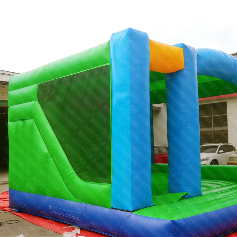 Party Inflatable Bouncer Patrol Bouncy Castle Inflatable House Patrol Bouncing and Slide Combo Outdoor