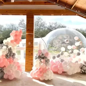 Party Inflatable Camping Tents Outdoor Clear Inflatable Bubble Tent with Balloon