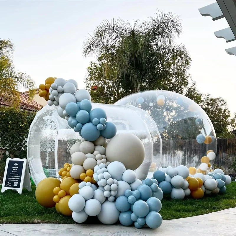 Casa de Diversión Burbuja Inflable Gigante de Fiesta, Tienda de Burbuja Inflable Transparente, Casa de Globos Inflables Transparentes