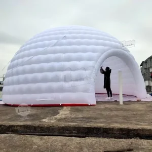 Party Inflatable Dome Igloo Tent LED Lighting Dome Tent Inflatable Anti-Freeze Inflatable Igloo Marquee Dome Tent