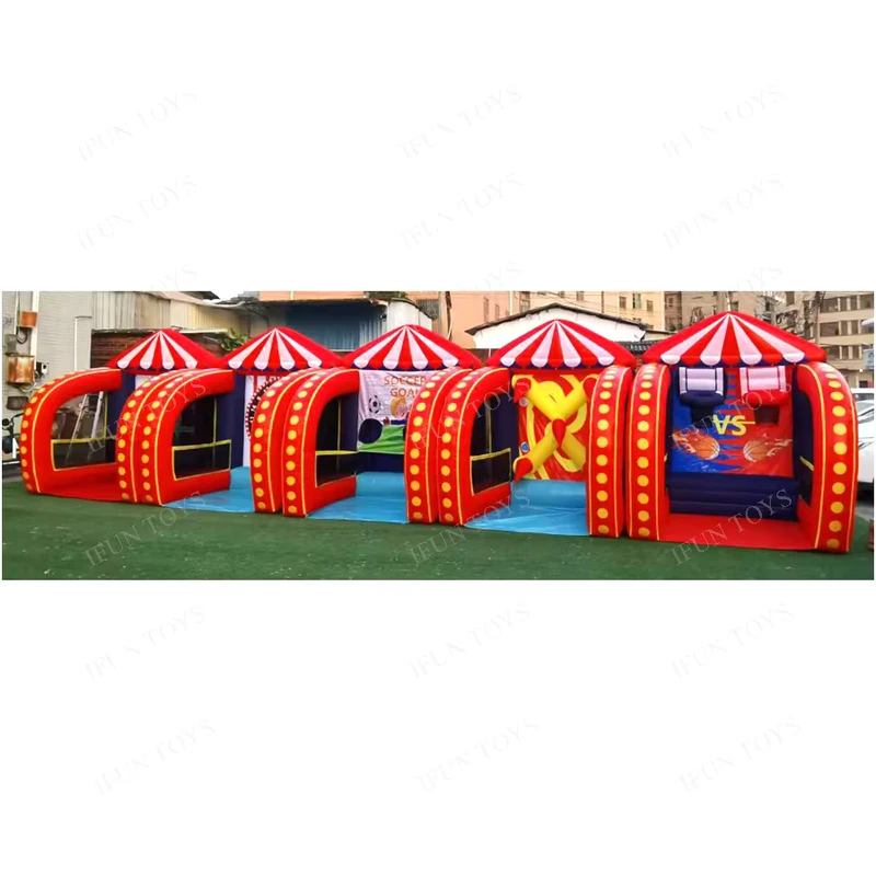 Partytent Verhuur Carnaval Spel Opblaasbaar Sportspel voor Volwassenen en Kinderen Buiten Teambuilding