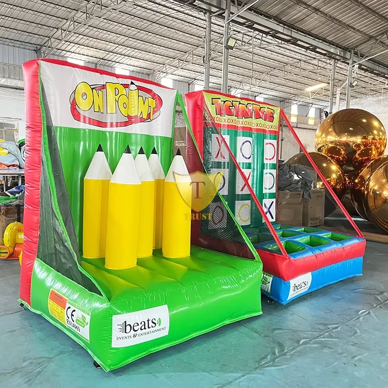 Equipos de Alquiler para Fiestas 3 en 1 Juegos Inflables de Baloncesto y Béisbol