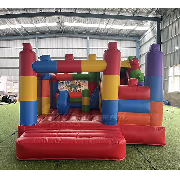 Castillo hinchable para niños, casa de salto, castillo de rebote, toboganes con soplador