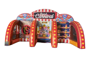 Party Rental New Commercial Inflatable 3 in 1 Carnival Sport Game Bounce House Jumping Castle for Kids and Adults