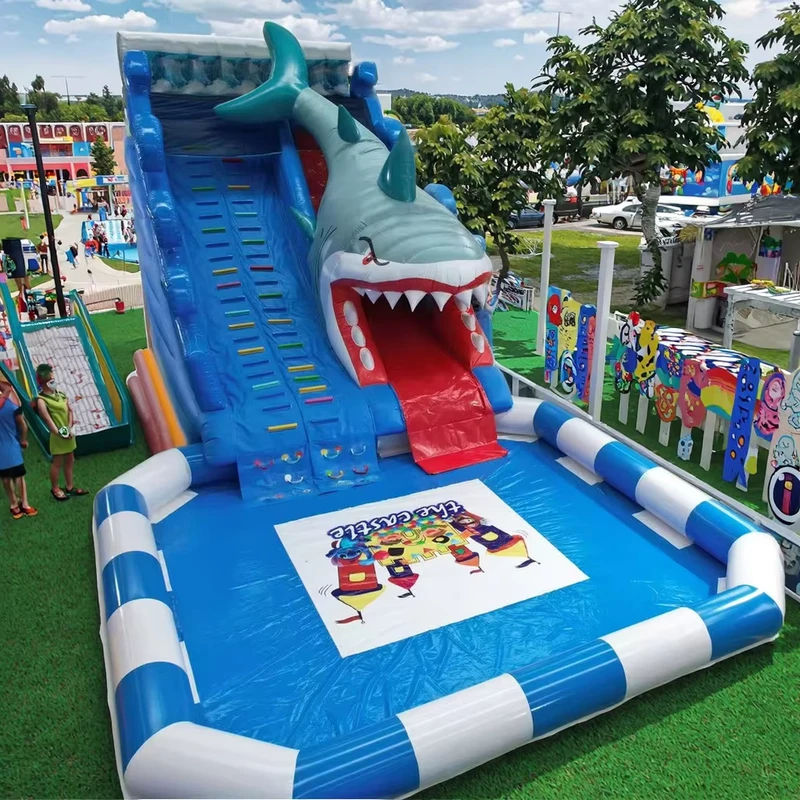 Party Rentals Moonwalk Bounce House Water Slide Inflatable Castle Kids Tourist Attraction Jumping Castles with Pool