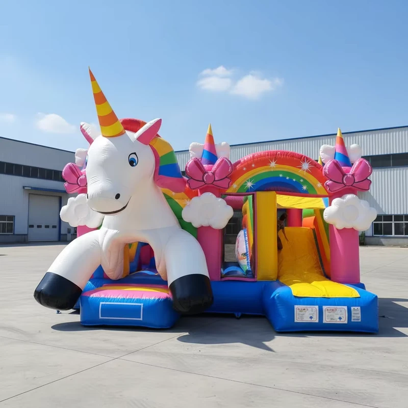 Castello Gonfiabile di Colore Rosa per Feste, Castillo Inflable Bounce House Commerciale