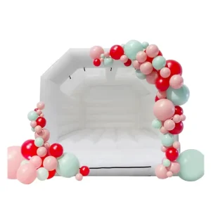 Pastel Pink Castle Wedding Inflatable Pastel Colorful Jumping Bounce House Bouncy Castle House for Party