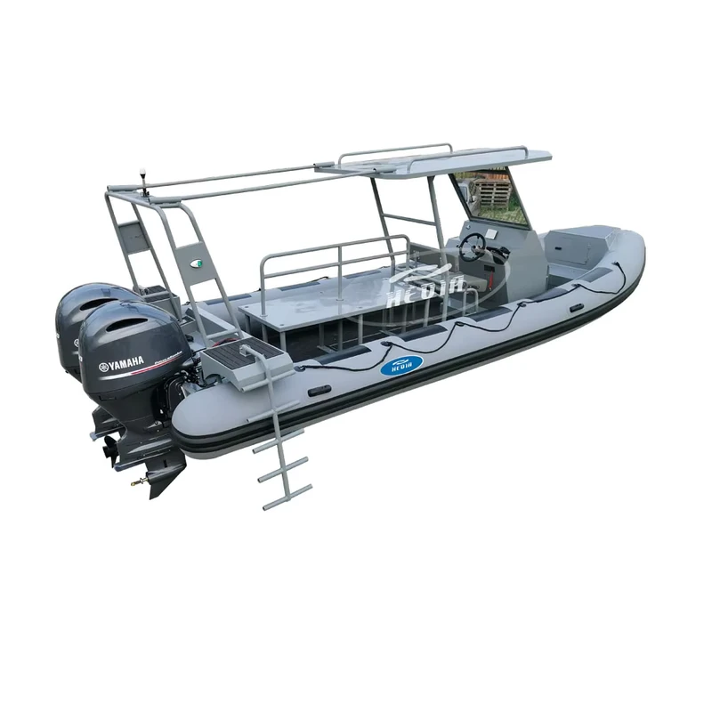 Patrouillen-RIB 760 Luxus-Motorboot ORCA Hypalon 7,6 m 25 FT Aluminium aufblasbares Boot, Angelboot, Passagierboot, Wakeboardboot, Yacht