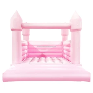Pink Bounce House 13.5×11.5 FT Large Bouncy Castle Inflatable for Birthday Party Wedding Decorations Rental