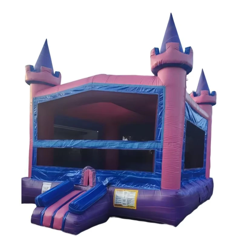 Kastil Bouncy Merah untuk Gadis, Kastil Melompat Komersial Putri, Rumah Bounce Inflatable untuk Pesta