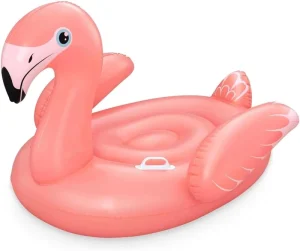 Pink Flamingo Pool Float an Inflatable Swimming Float with a Handle