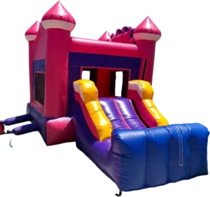 Pink Inflatable Castle Children’s Entertainment Bounce House
